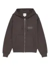 Gramicci Original Freedom Zip Hooded Sweatshirt Clothing In Brown
