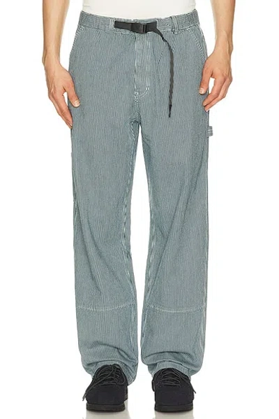 Gramicci Overdyed Hickory Work Pant In Pattern