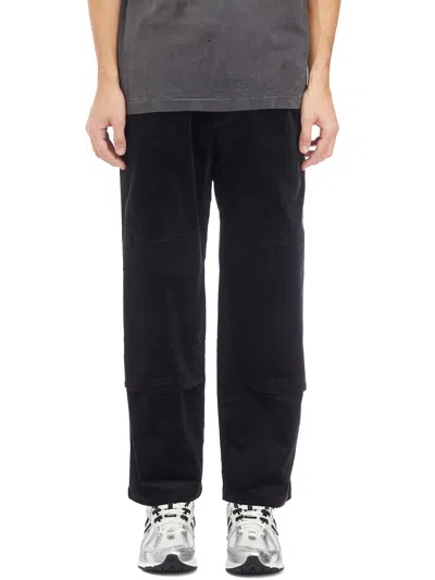 Gramicci Pantaloni Corduroy Double Knee In Black