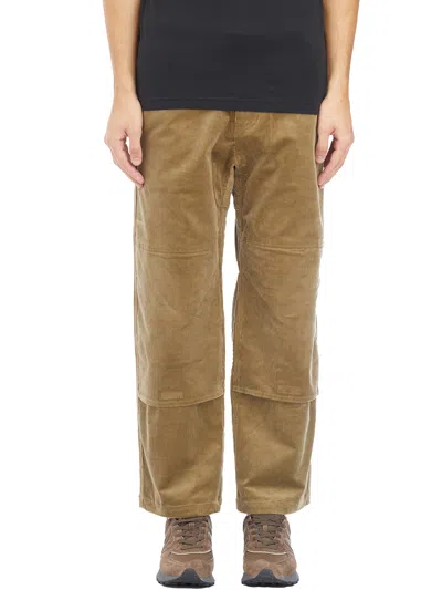 Gramicci Pantaloni Corduroy Double Knee In Brown