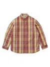 Gramicci Plaid-pattern Cotton Shirt In Yellow