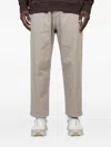 Gramicci Pocket-detail Cotton Trousers In Gray