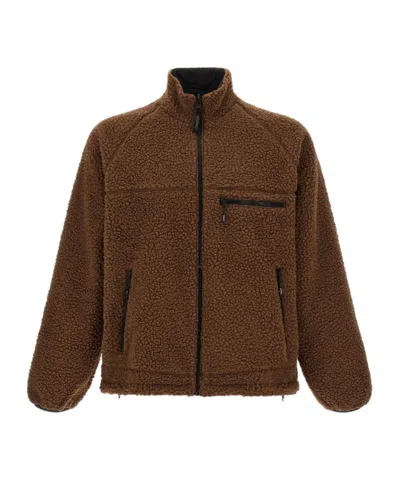 Gramicci Reversible Sherpa Fleece Jacket In Brown