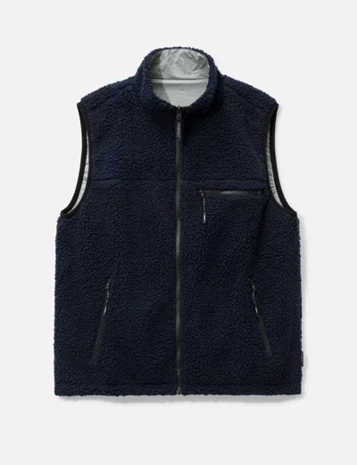 Gramicci Reversible Sherpa Vest In Blue