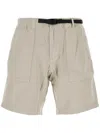 Gramicci Dove Grey Cotton Ridge Bermuda Shorts In Brown