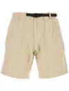 Gramicci Beige Cotton Ridge Bermuda Shorts In Neutral