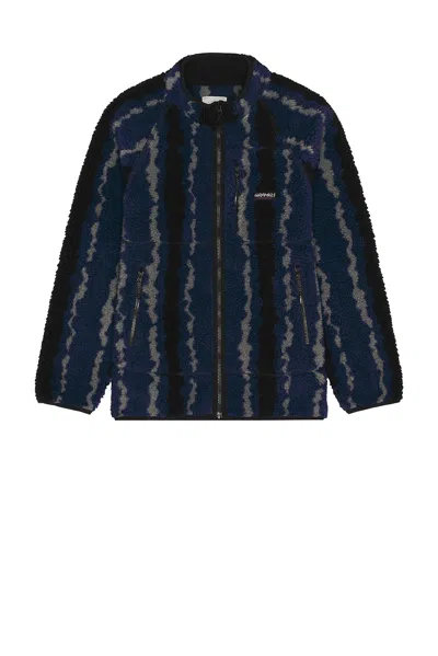 Gramicci Ripple Sherpa Jacket In Blue