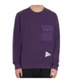 Gramicci X And Wander Crewneck Pocket Sweatshirt In Purple