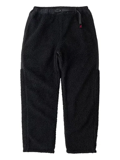 Gramicci Sherpa-effect Belted Trousers In Black