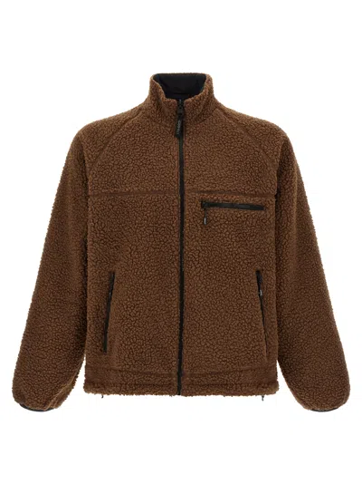 Gramicci 'sherpa' Reversible Jacket In Brown