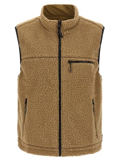 Gramicci 'sherpa' Reversible Vest In Brown
