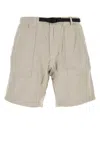 Gramicci Dove Grey Cotton Ridge Bermuda Shorts In Grey
