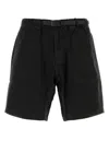 Gramicci Black Cotton Ridge Bermuda Shorts