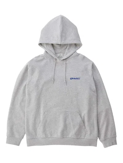 Gramicci Snail-graphic Hoodie In Gray