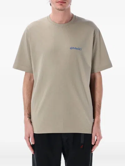 Gramicci Gecko Graphic Eco Cotton T-shirt In Neutral