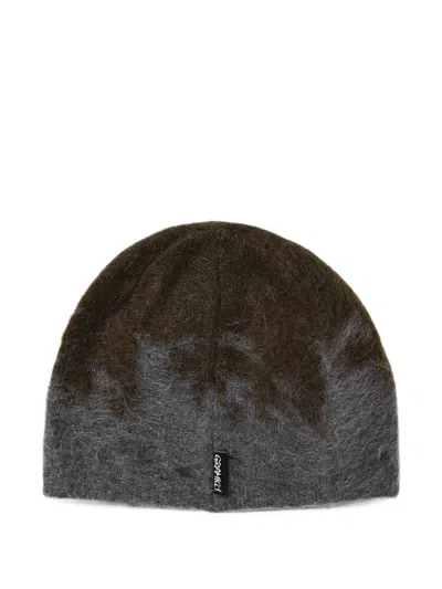 Gramicci Splatter-print Mohair Beanie Hat In Brown
