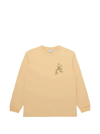 Gramicci Sticky Hands Long-sleeve Jumper In Orange