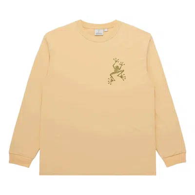 Pre-owned Gramicci Sticky Hands Long-sleeve Tee 'mango' | Orange | Men's Size Xl