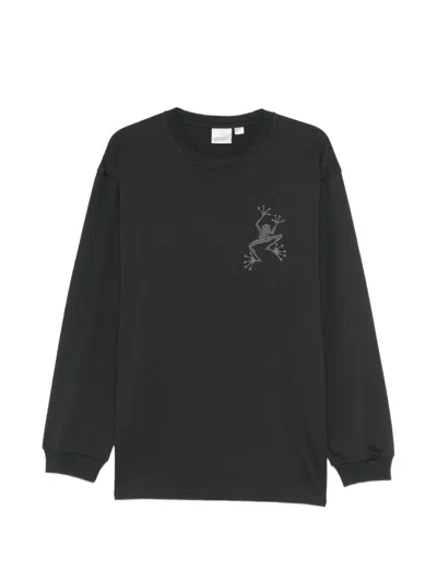 Gramicci Sticky Hands Long-sleeve T-shirt In Black