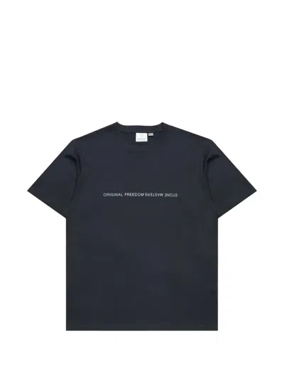 Gramicci Stonemasters Logo-print T-shirt In Black