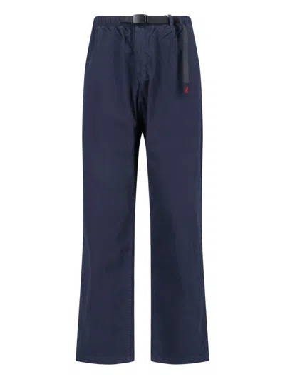Gramicci Straight Trousers In Double Navy