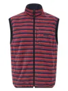 Gramicci Thermal Fleece Reversible Gilet Multicolor In Red
