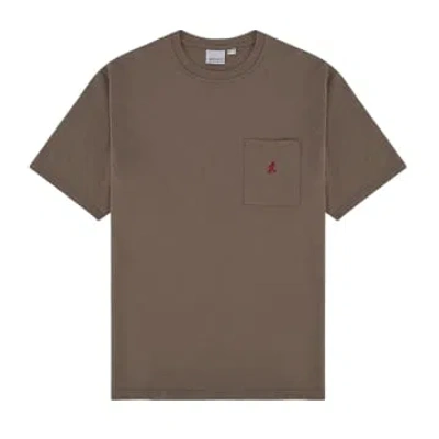 Gramicci T-shirt One Point Coyote In Brown