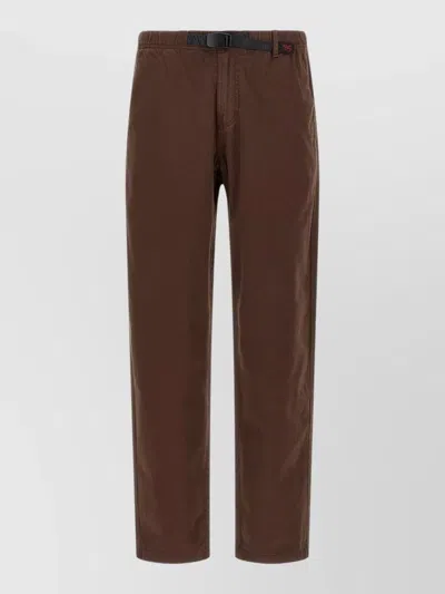 Gramicci Tailored Pants Belt Loops Side Pockets In Brown