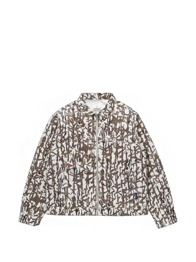 Gramicci Taos Abstract-print Jacket In White
