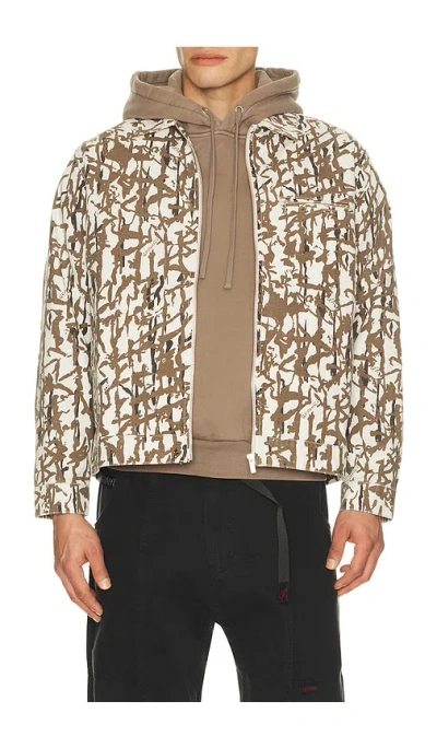 Gramicci Taos Canvas Jacket In Grey Reed