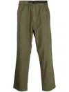 Gramicci Tapered-leg Cotton Trousers In Green