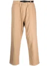 Gramicci Tapered-leg Cotton Trousers In Neutrals