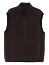 Gramicci Thermal Fleece Reversible Vest Clothing In Brown