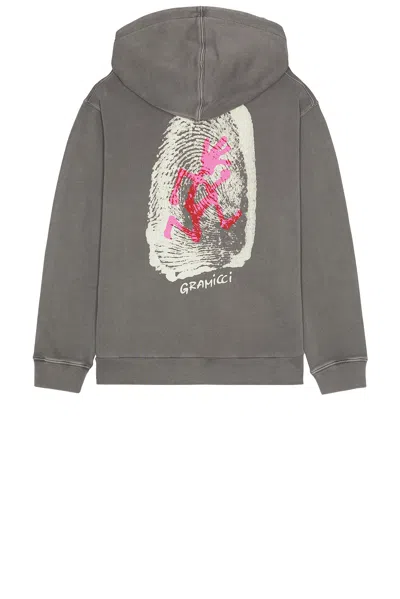 Gramicci Thumbprint Hooded Sweatshirt In Gray