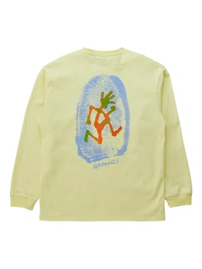Gramicci Thumbprint Long-sleeve Sweatshirt In Green