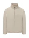 Gramicci Beige Solid Mock Collar Jacket In Neutral