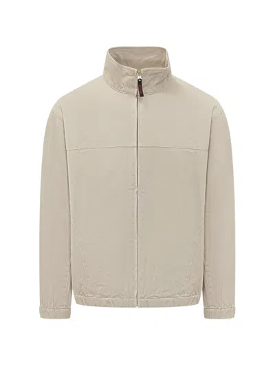 Gramicci Twill Cotton Jacket In Brown