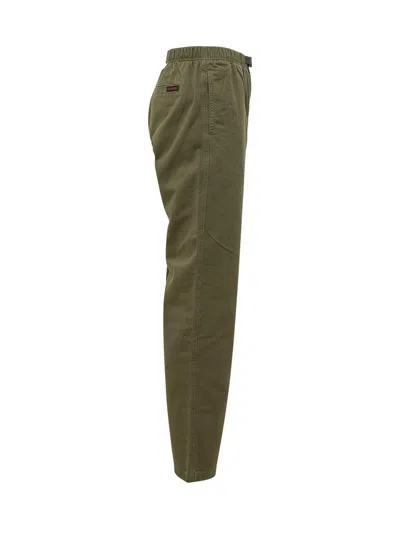 Gramicci Utility Trousers With Belt And Pockets In Olive
