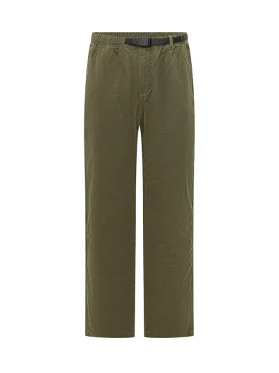 Gramicci Utility Trousers With Belt And Pockets In Olive