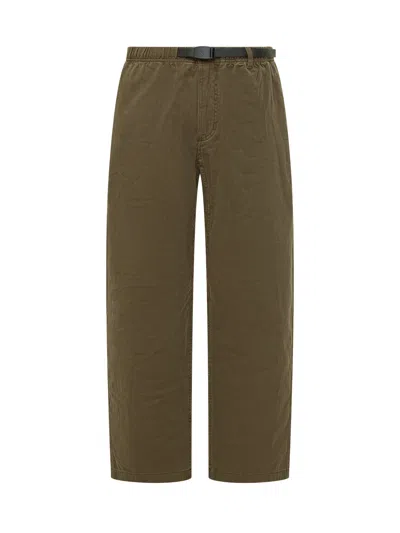 Gramicci Versatile Trousers With Integrated Belt And Pockets In Bark Pigment