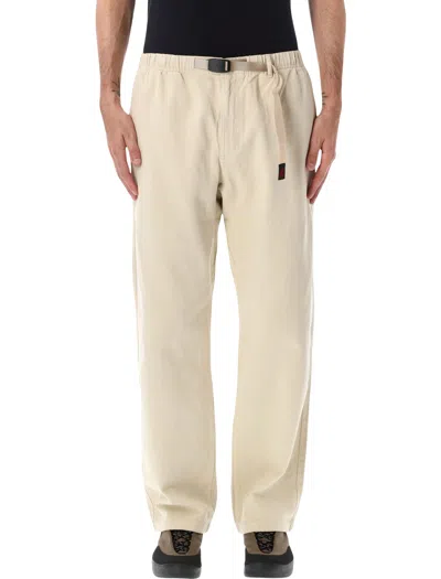 Gramicci Winter Twill Brushed Cotton G-pants With Integrated Belt In Neutral