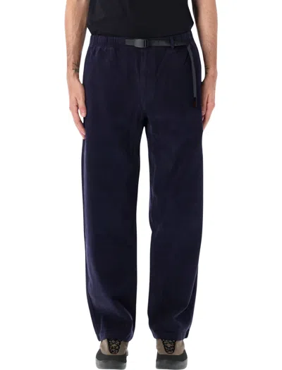 Gramicci Winter Twill G-pants Brushed Cotton Climbing Trousers With Integrated Belt In Blue