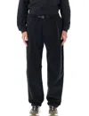 Gramicci Mens Double Navy G Pant Straight Cotton-twill Trousers Xl In Black