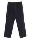Gramicci Brushed Winter Twill Pants In Cotton In Blue