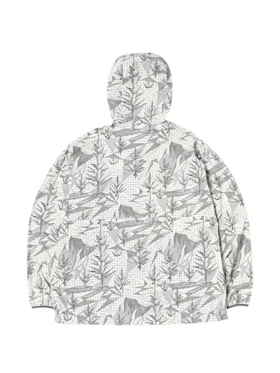 Gramicci X And Wander Yosemite-print Hooded Jacket In White