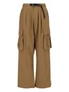 Gramicci Nylon Cargo Trousers In Brown