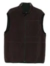 Gramicci Zip-up Gilet In Brown