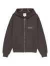 Gramicci Original Freedom Zip Hooded Sweatshirt Clothing In Brown
