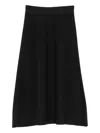 Gran Sasso A-line Midi Skirt In Black
