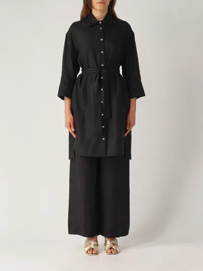 Gran Sasso Abitino M/l Con Cinta Dress In Black